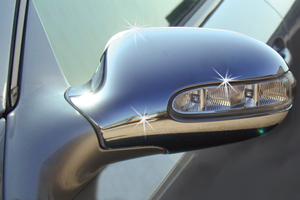 Chrome outside mirror covers