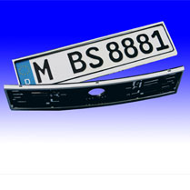 Chrome number plate holders