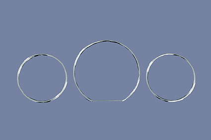 Chrome speedometer rings